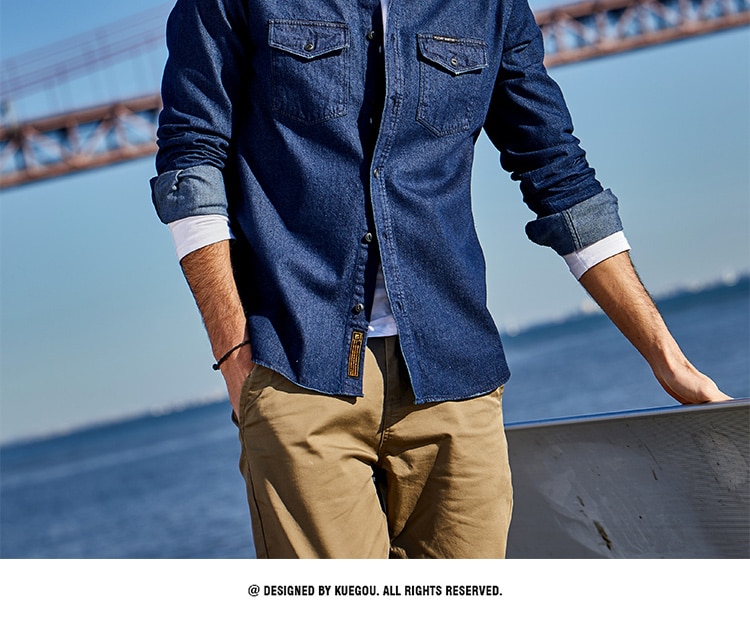 Men's Cotton Denim Shirt Men's Cotton Denim Shirt