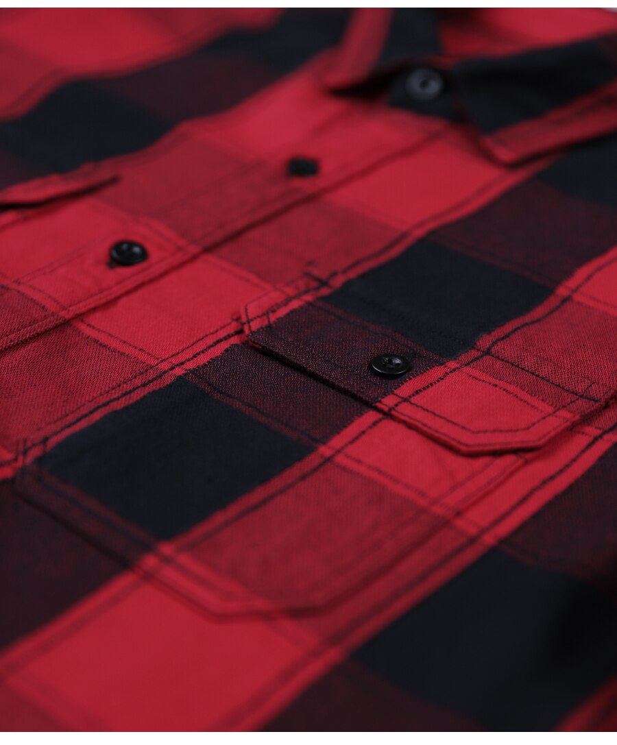 Men's Casual Plaid Cotton Shirt