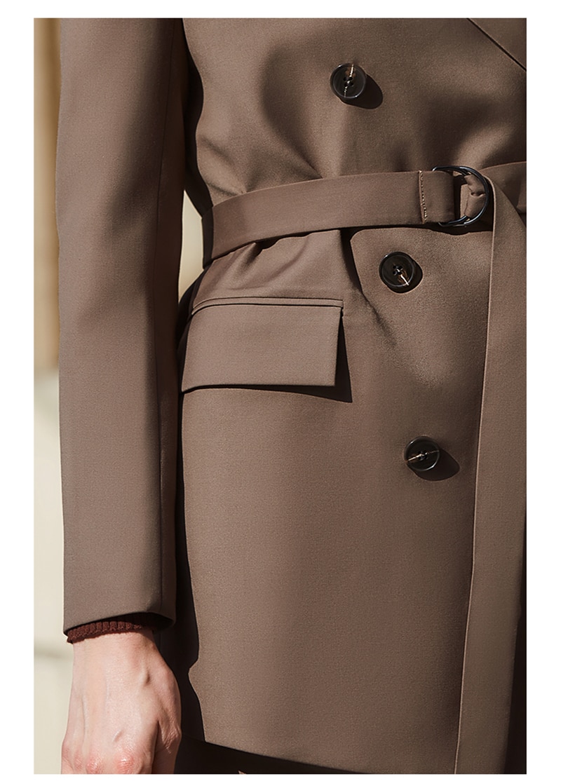 Women's Double Breasted Blazer Jacket