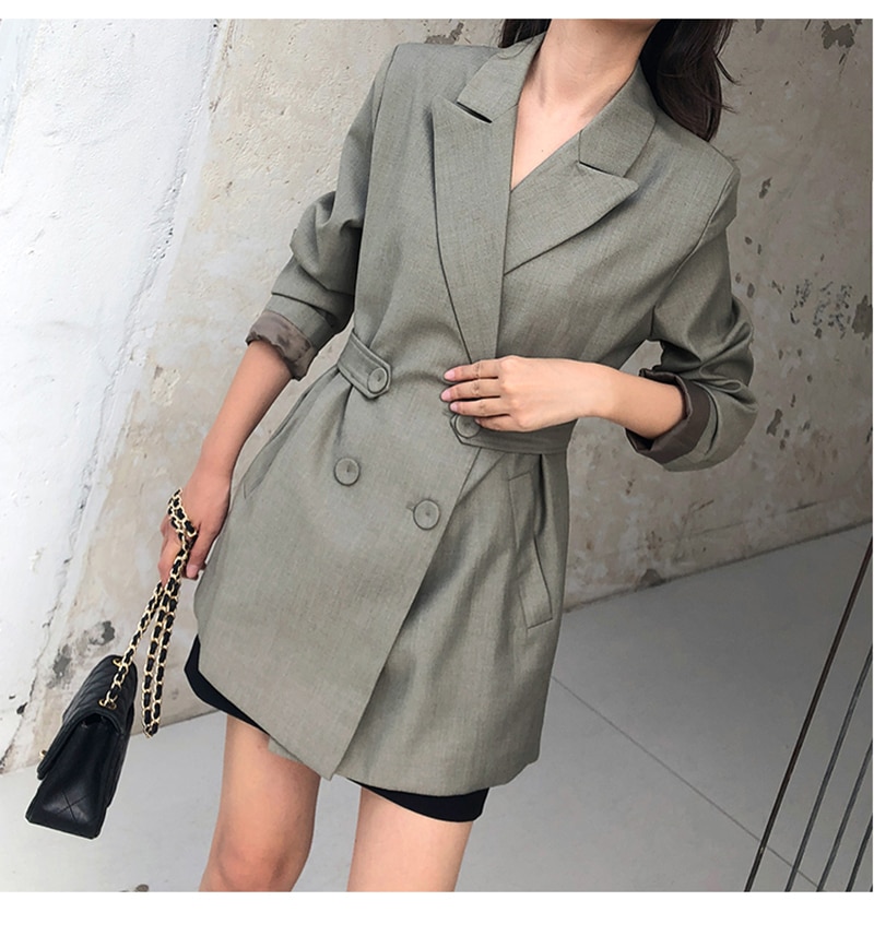 Women's Loose Fit Green Blazer Women's Loose Fit Green Blazer