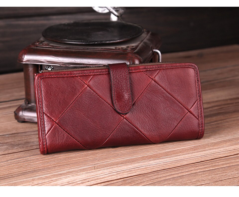 Women's Patchwork Leather Wallet and Clutch Women's Patchwork Leather Wallet and Clutch