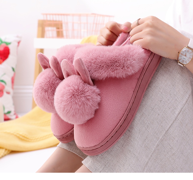 Women's Home Slippers with Rabbit Ears Women's Home Slippers with Rabbit Ears