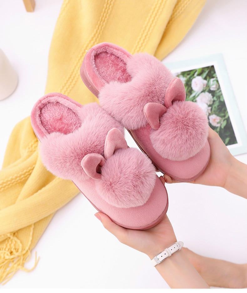 Women's Home Slippers with Rabbit Ears Women's Home Slippers with Rabbit Ears