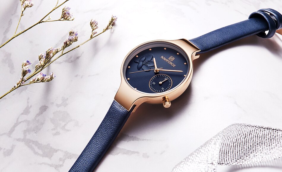 Women's Elegant Leather Quartz Watch