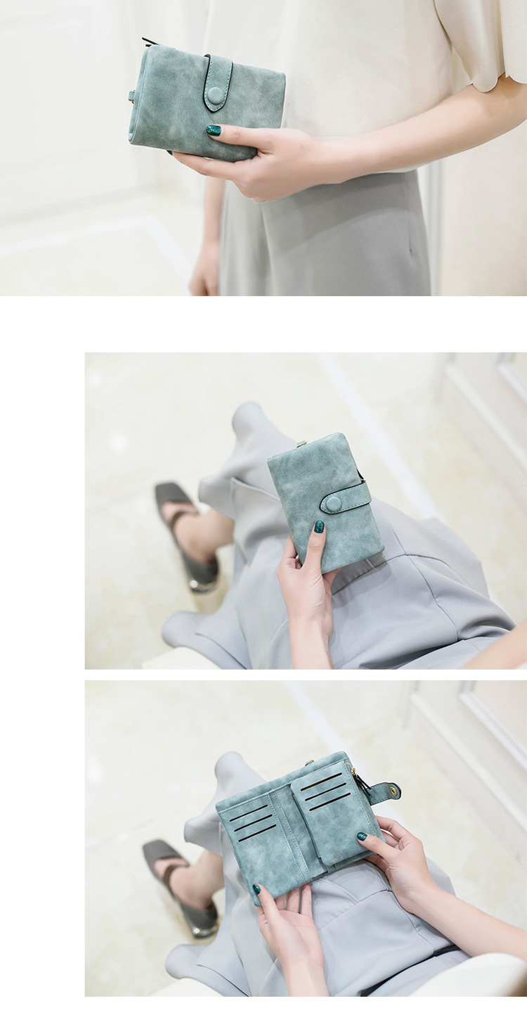 Women's Compact Solid Color Wallet Women's Compact Solid Color Wallet