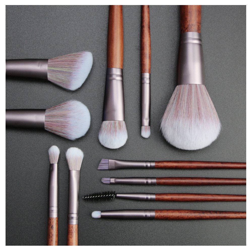 Wooden Handle Makeup Brushes 11 Pcs Set Wooden Handle Makeup Brushes 11 Pcs Set