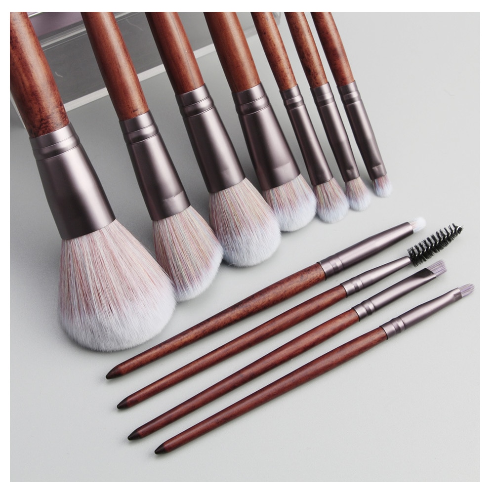 Wooden Handle Makeup Brushes 11 Pcs Set Wooden Handle Makeup Brushes 11 Pcs Set
