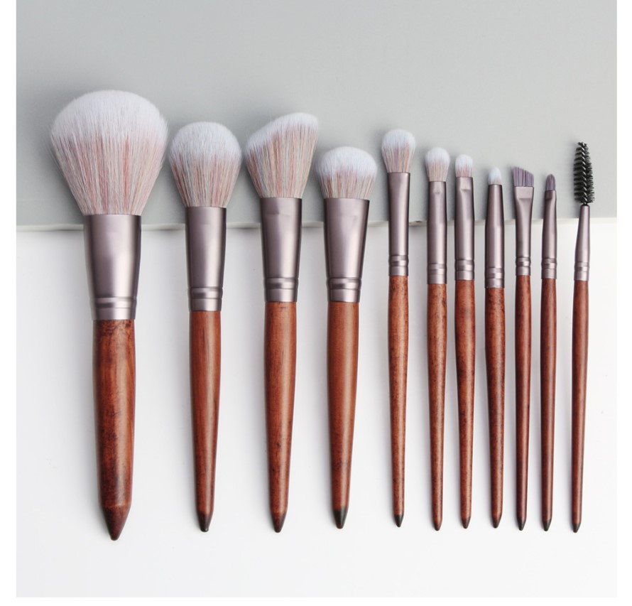Wooden Handle Makeup Brushes 11 Pcs Set Wooden Handle Makeup Brushes 11 Pcs Set