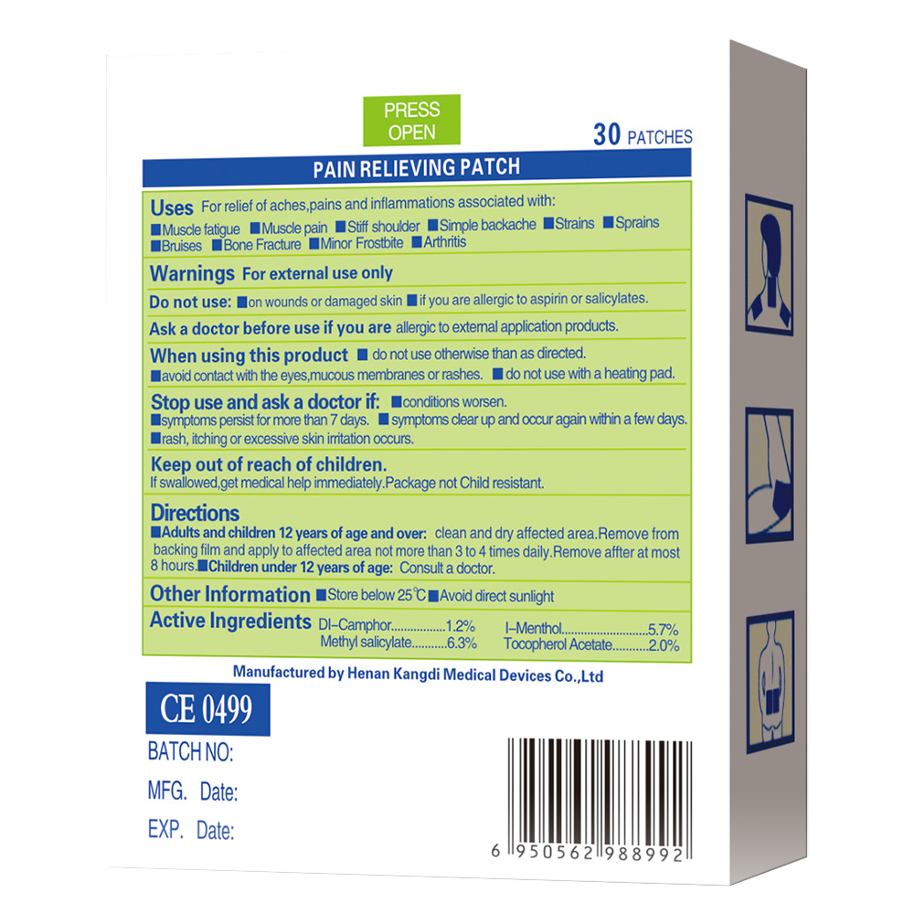 Breathable Herbal Medical Plasters Breathable Herbal Medical Plasters