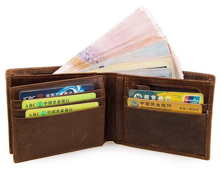 Men's Genuine Leather Short Wallet Men's Genuine Leather Short Wallet