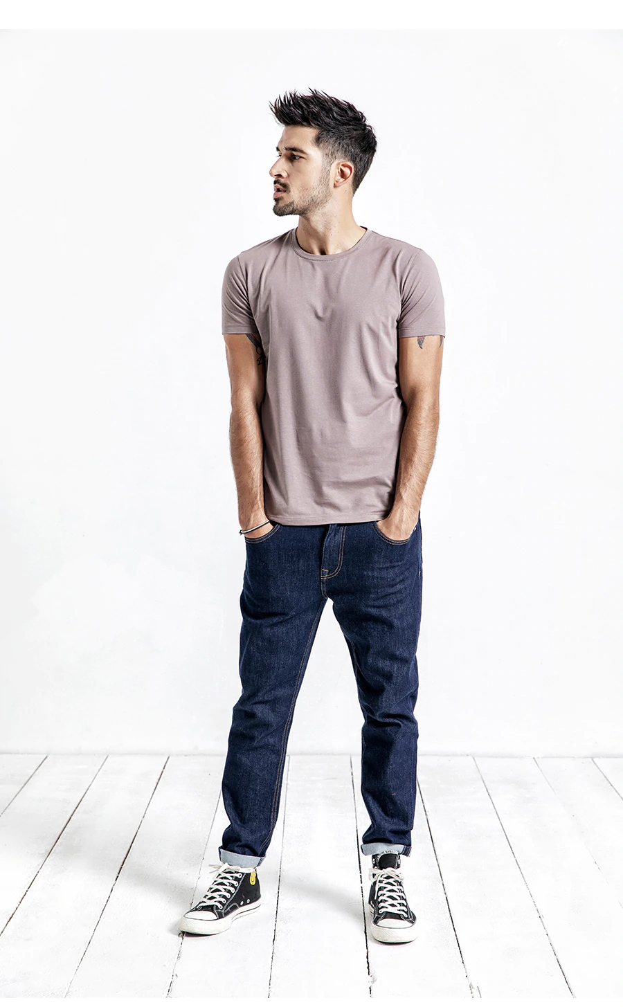 Men's Casual O-Neck Cotton T-Shirt Men's Casual O-Neck Cotton T-Shirt