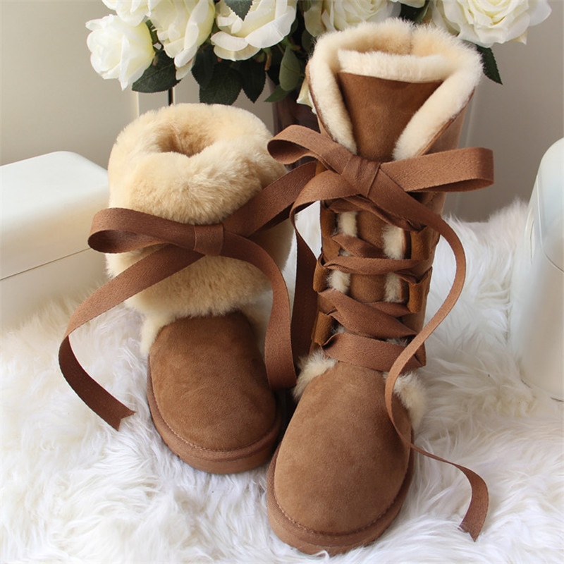 Women's Sheepskin Snow Boots