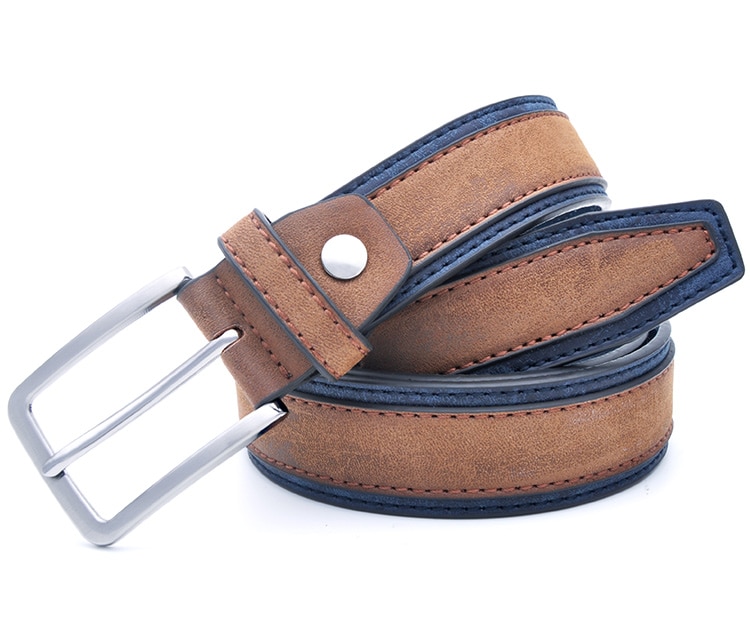 Casual Patchwork Leather Belt for Men Casual Patchwork Leather Belt for Men