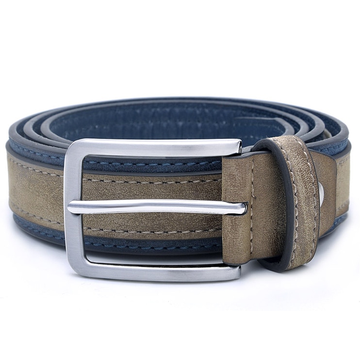 Casual Patchwork Leather Belt for Men Casual Patchwork Leather Belt for Men
