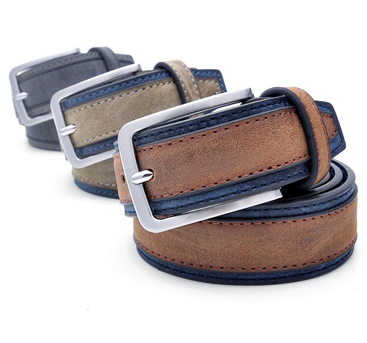 Casual Patchwork Leather Belt for Men Casual Patchwork Leather Belt for Men