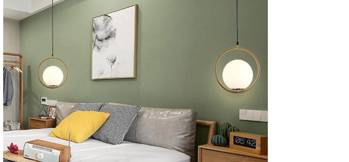 Nordic Style Metal Frame Pendant Lighting