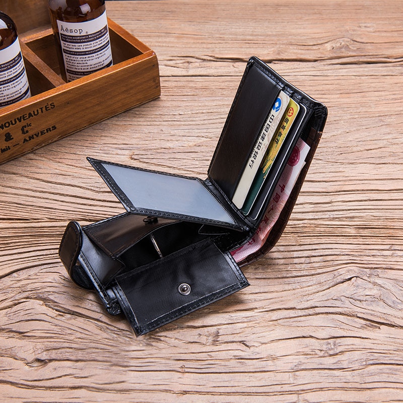 Men's Crocodile Texture Detail Wallet Men's Crocodile Texture Detail Wallet