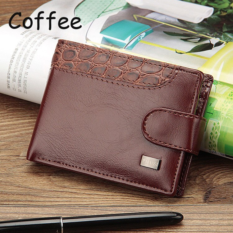 Men's Crocodile Texture Detail Wallet Men's Crocodile Texture Detail Wallet