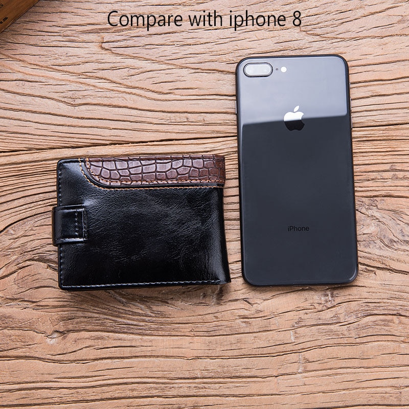 Men's Crocodile Texture Detail Wallet Men's Crocodile Texture Detail Wallet