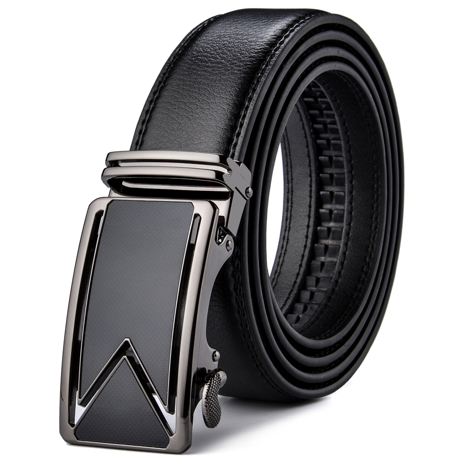 Men's Geometric Buckle Leather Belt Men's Geometric Buckle Leather Belt