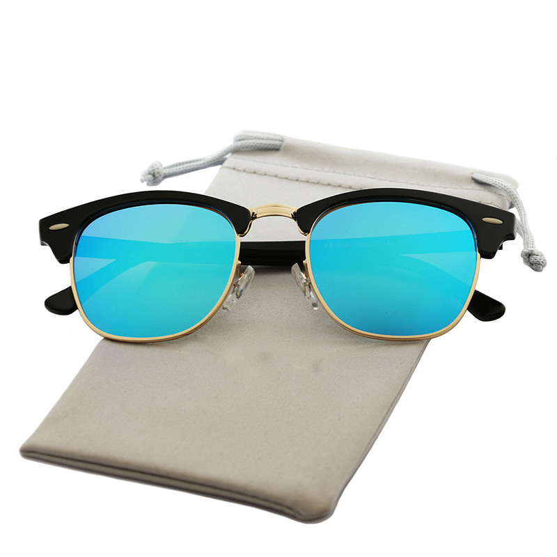 Men's Semi-Rimless Polarized Sunglasses