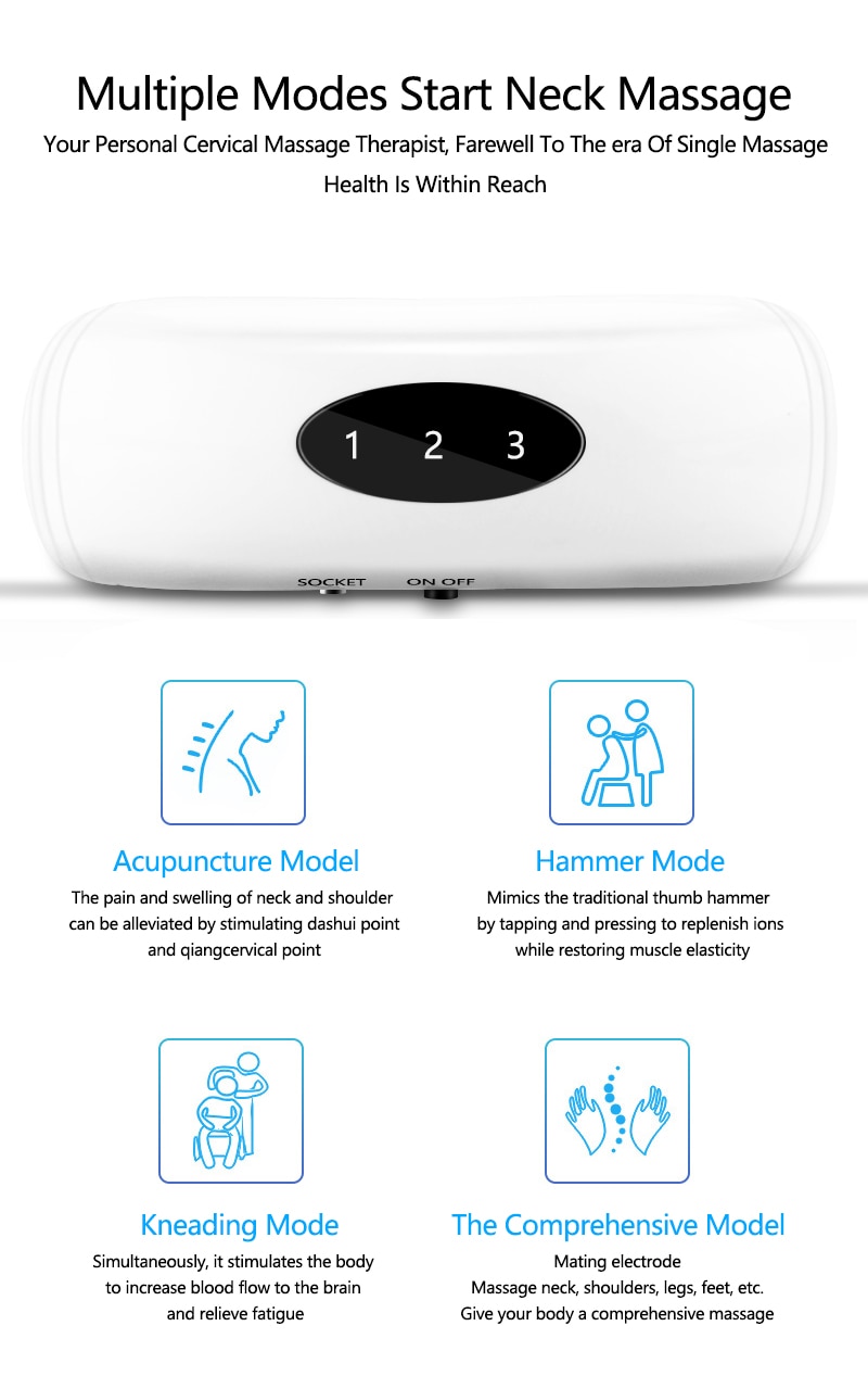 6 Modes Electric Neck Massager 6 Modes Electric Neck Massager