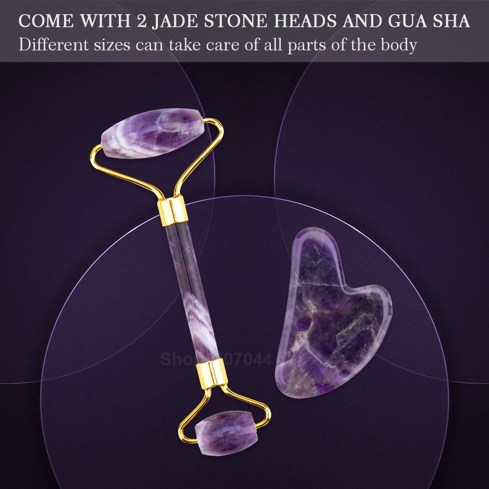 Lift Up Jade Stone Roller Massager for Face