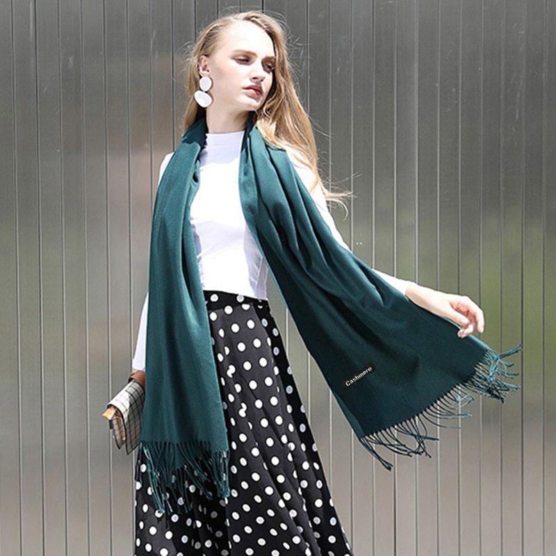 Solid Cashmere Women's Scarf