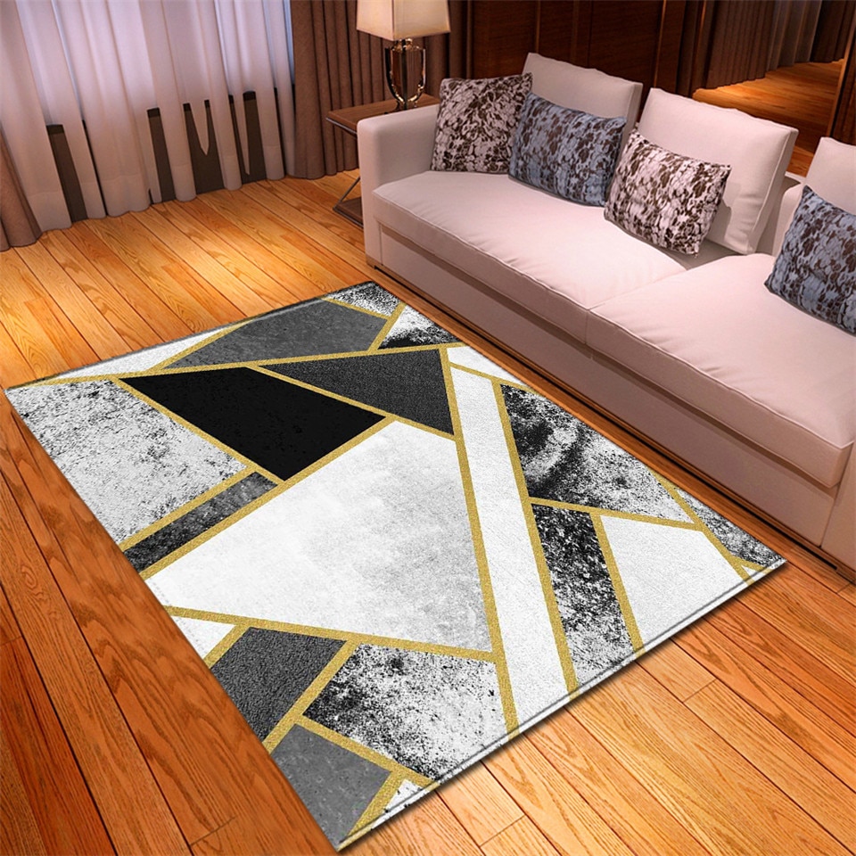 3D Geometric Print Rug