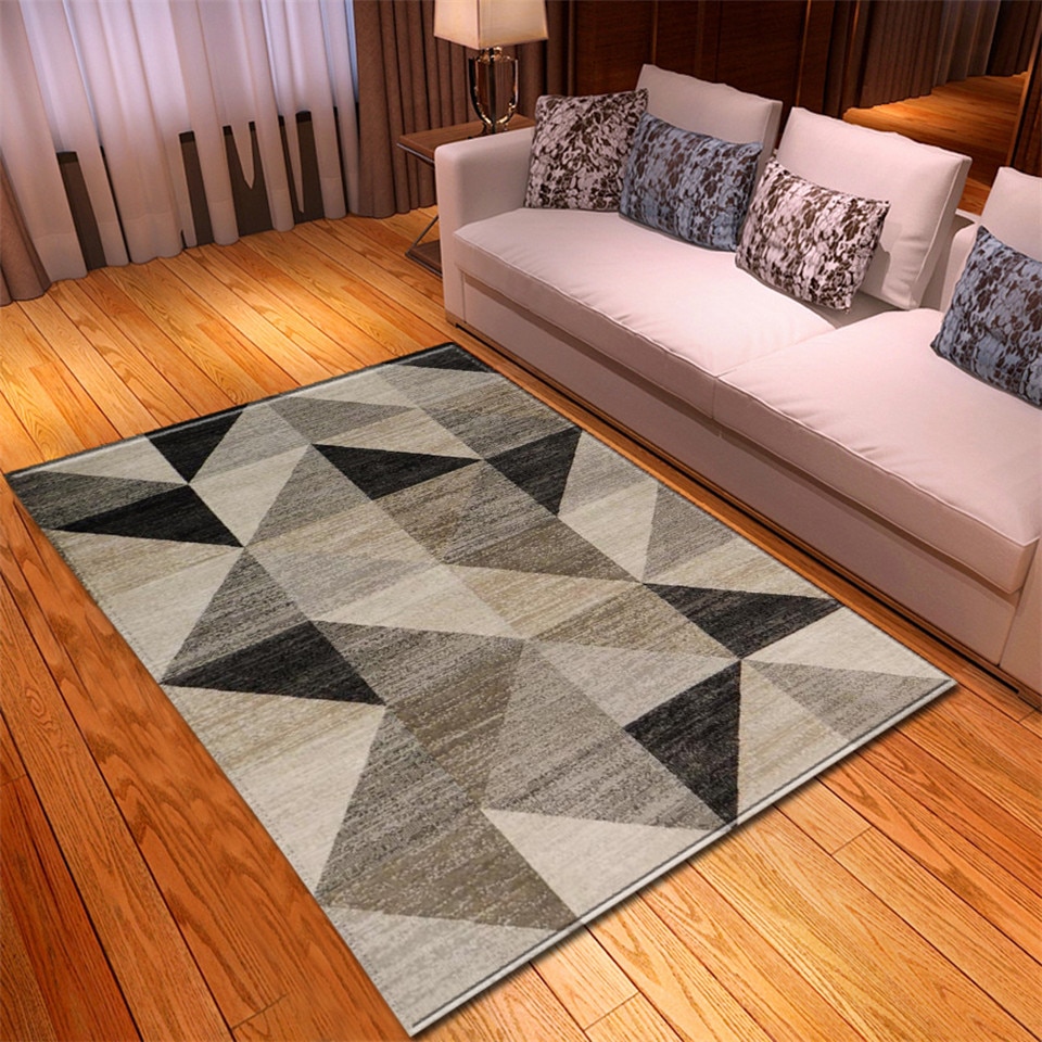 3D Geometric Print Rug