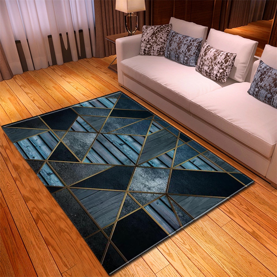 3D Geometric Print Rug
