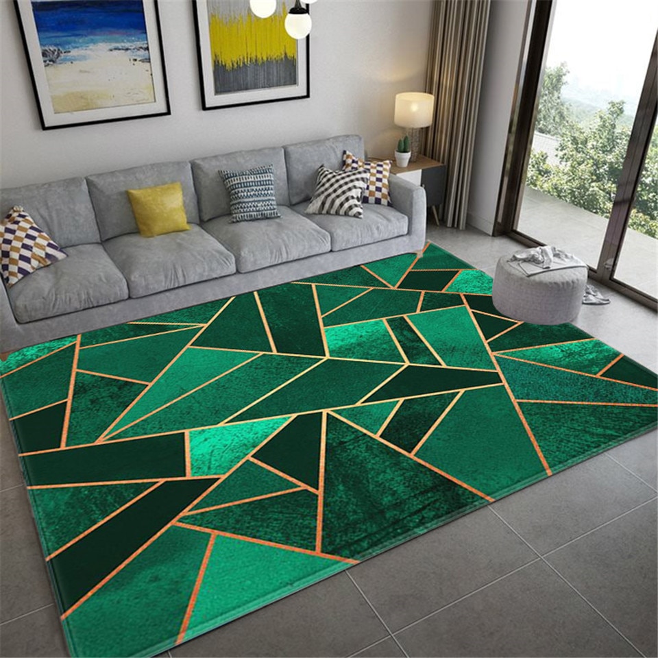 3D Geometric Print Rug