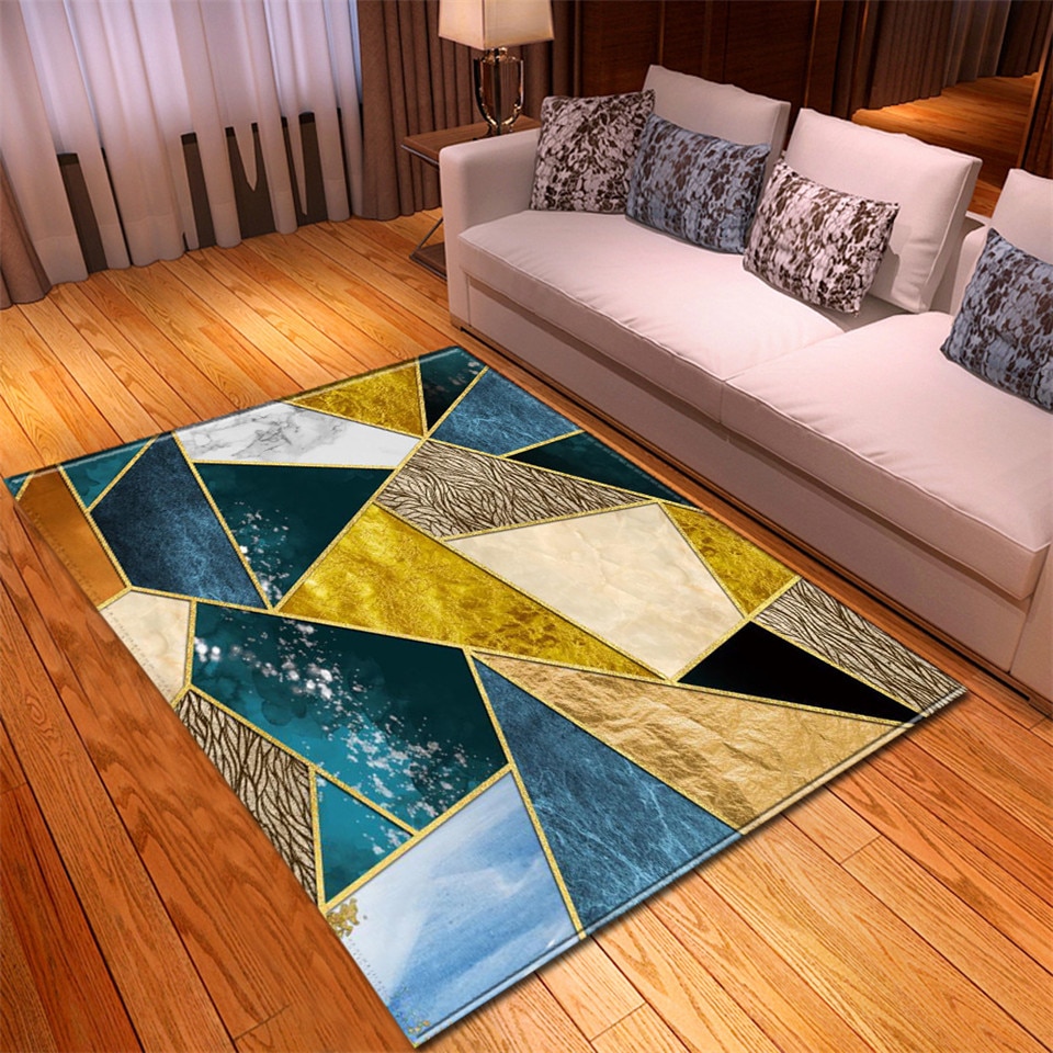 3D Geometric Print Rug