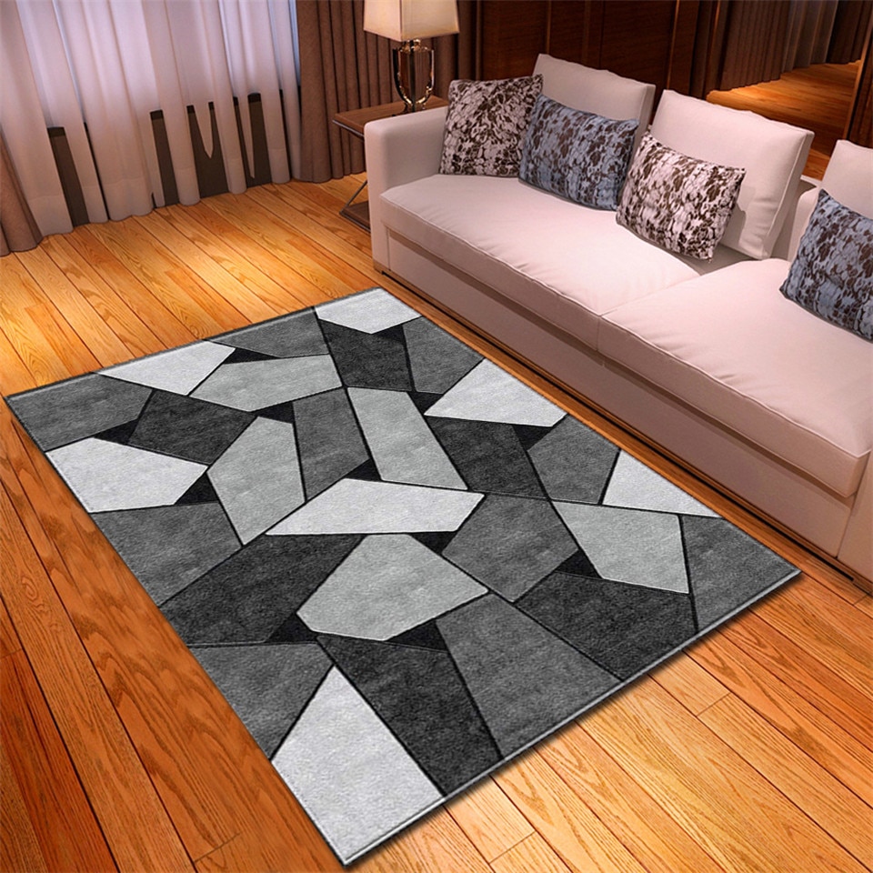 3D Geometric Print Rug