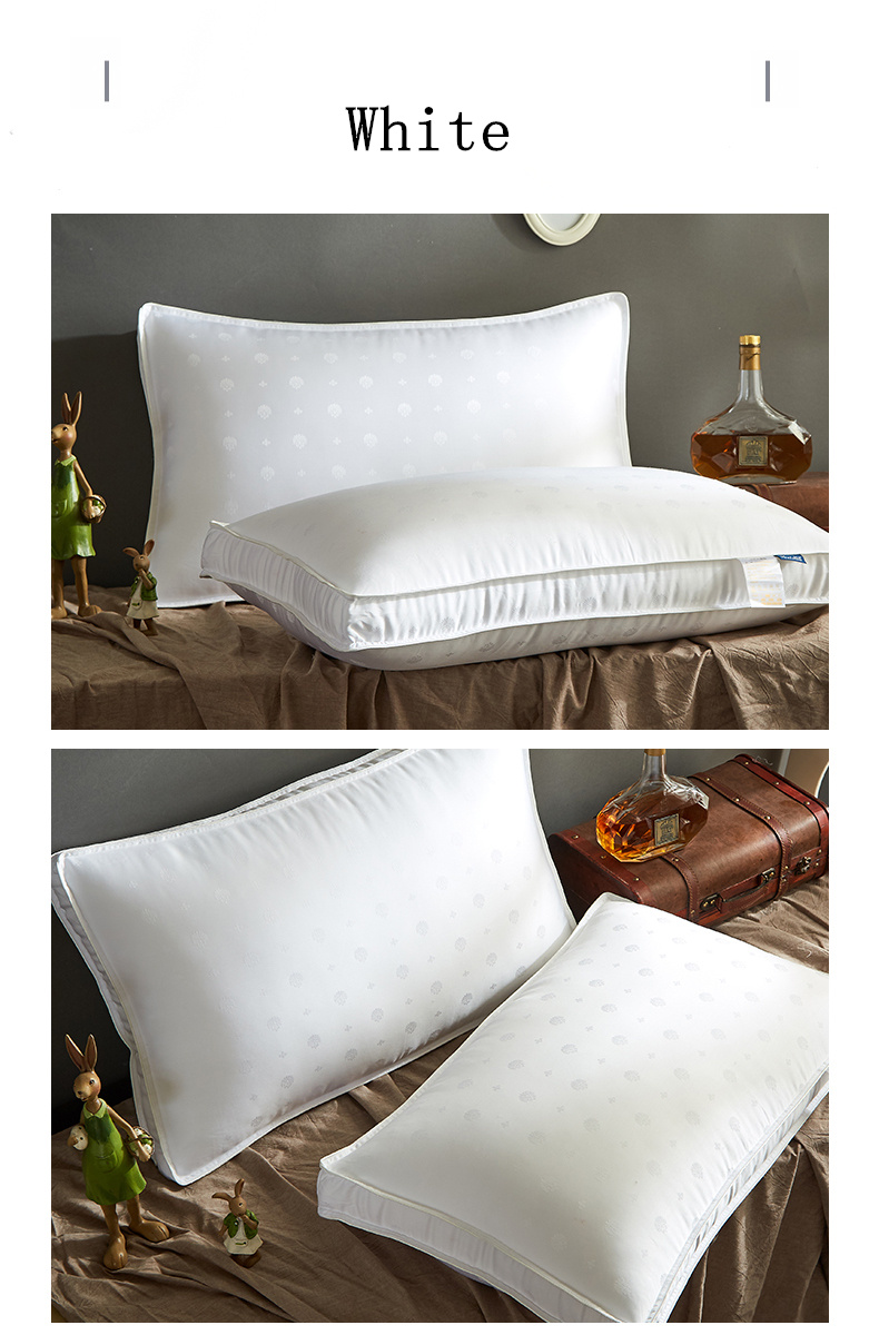 Silk Rectangle Shaped Pillow for Sleeping