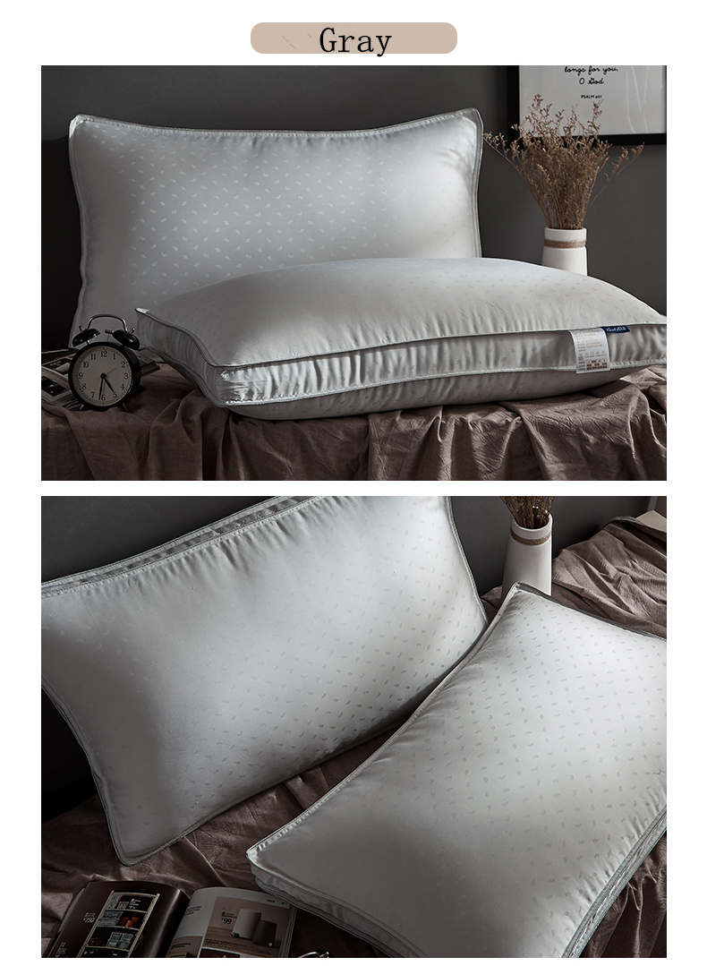 Silk Rectangle Shaped Pillow for Sleeping