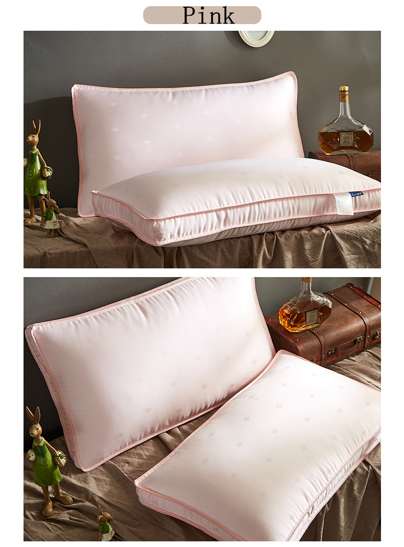 Silk Rectangle Shaped Pillow for Sleeping
