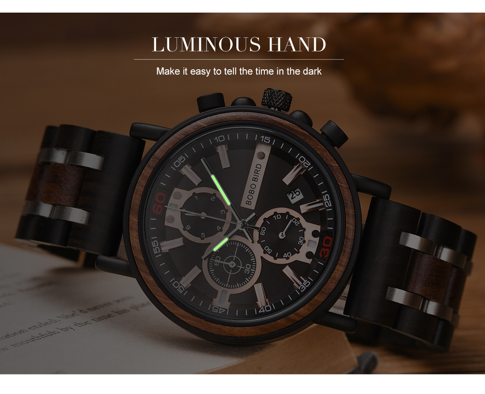 Wooden Quartz Watch for Men