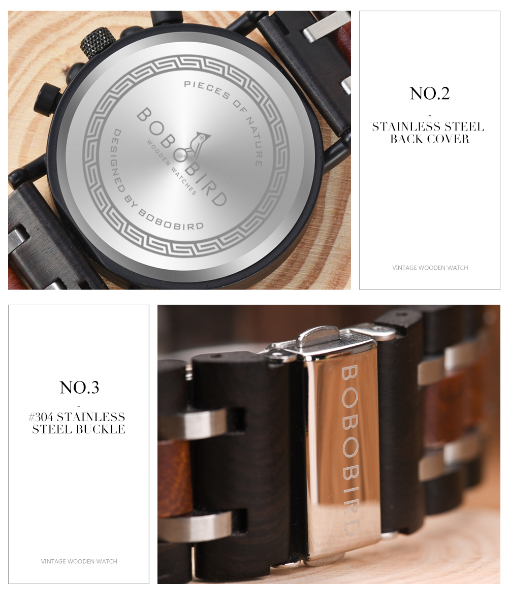Wooden Quartz Watch for Men