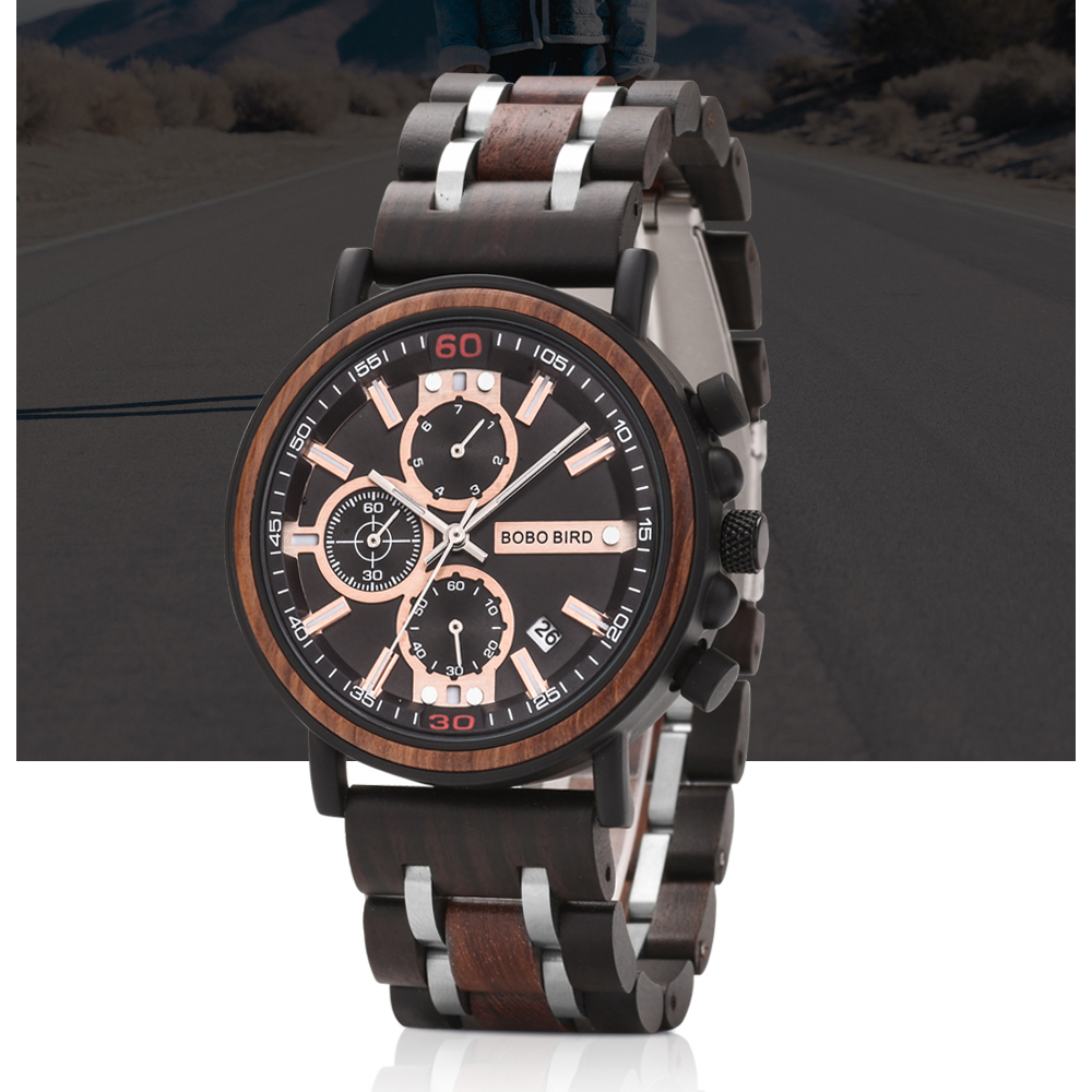 Wooden Quartz Watch for Men